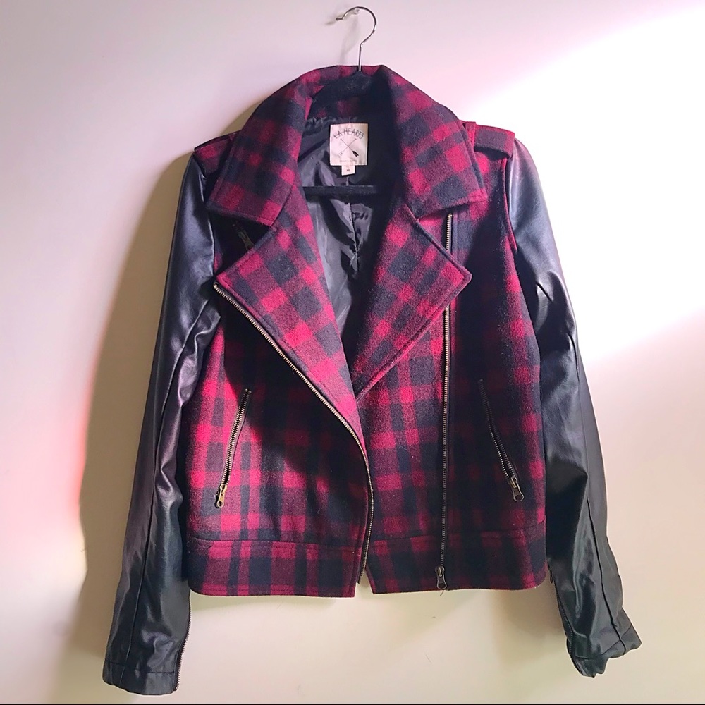 Checkered Moto Jacket